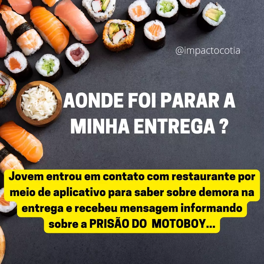 Estudante pede sushi e descobre que comida foi parar na delegacia após entregador ser preso em Ribeirão Preto, SP